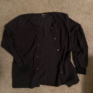 Jockey black scrub jacket
